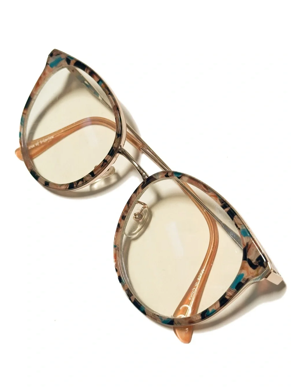 House of Harlow 1960 Marnie Confetti Tortoiseshell Eyeglasses Optical Frames
